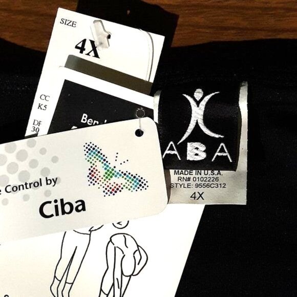 ABA Cami Sport Bra A Big Attitude Bra Wm 4X Black Stripes NWT - Picture 6 of 6